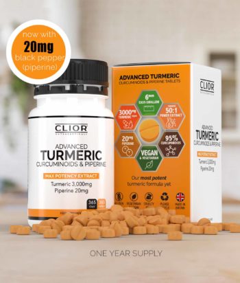Turmeric Curcumin Tablets - one year supply 365 tablets