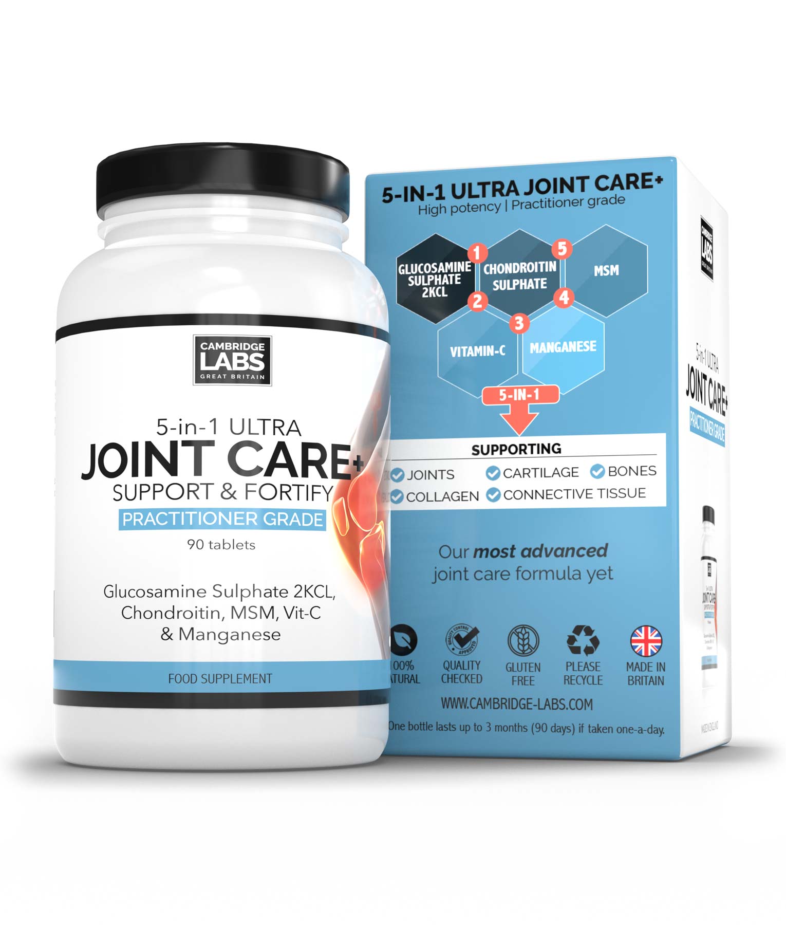 Clior® Ultra Joint Care 5in1 Glugosamine, Chondoitin, MSM, Manganese
