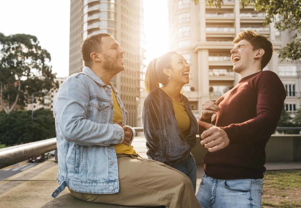 People laughing