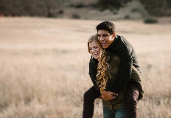 Young Couple in field