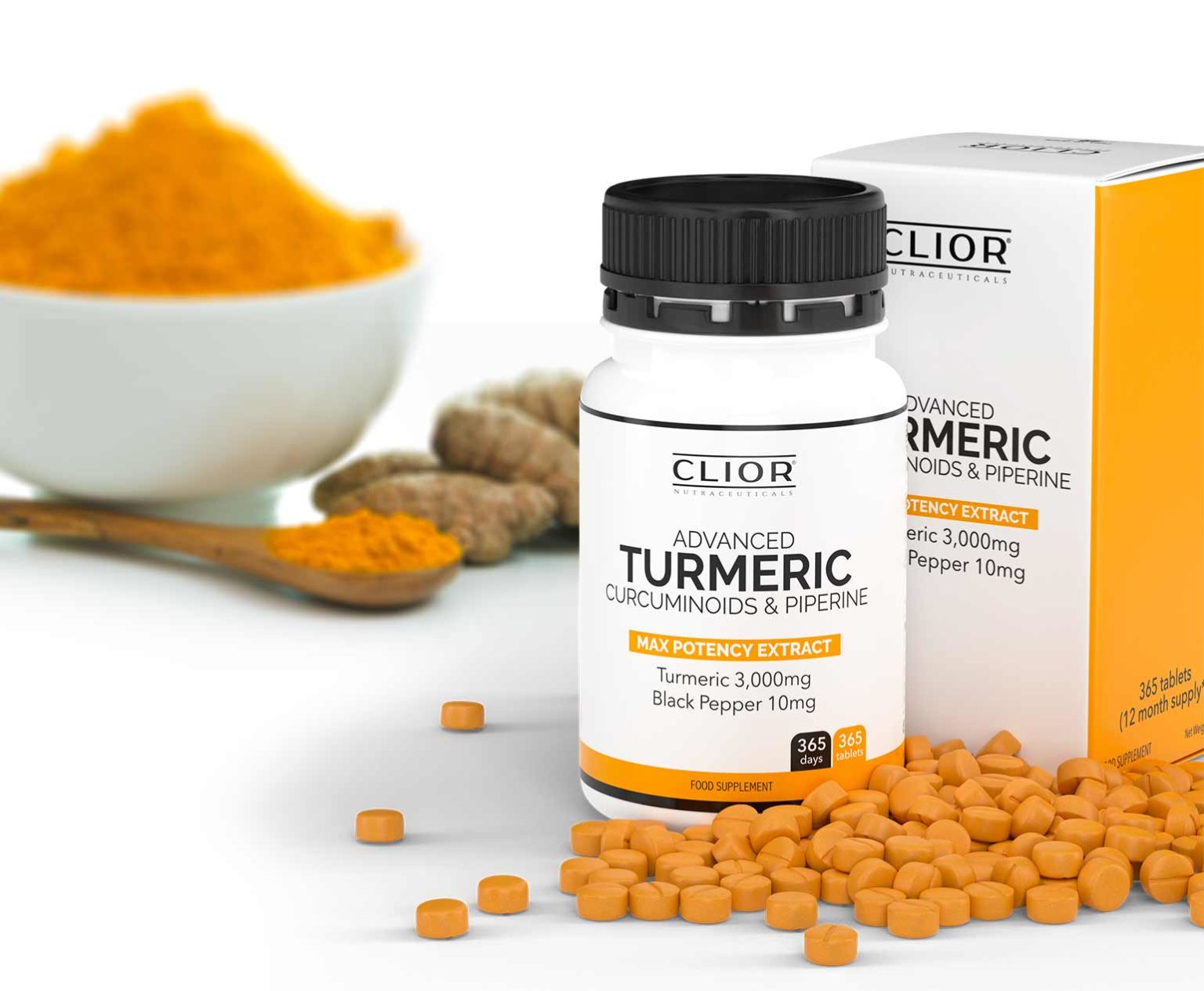 Advanced Turmeric Curcumin & Piperine 3,000mg Clior® UK (Cambridge Labs)