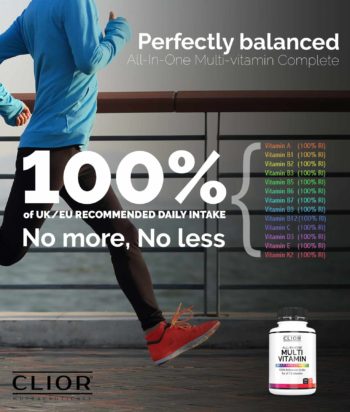 all-in-one MultiVitamin 100% NRV / RDA UK from Clior